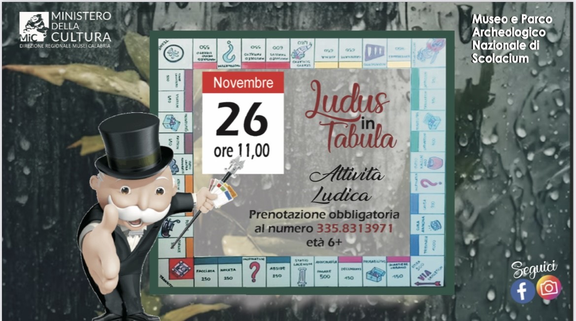 Torna a Scolacium 'Ludus in Tabula'